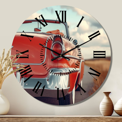 Vintage Classic Drive - Retro Metal Wall Clock