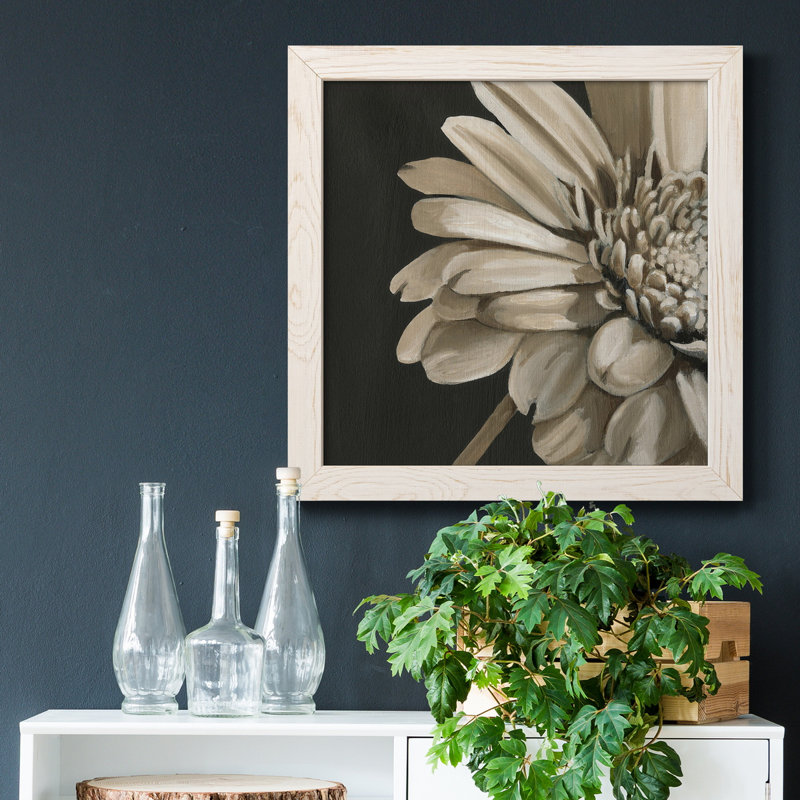 Classical Blooms IV - Art mural, H 35,5 po x l 35,5 po x P 1,5 po, Blanc