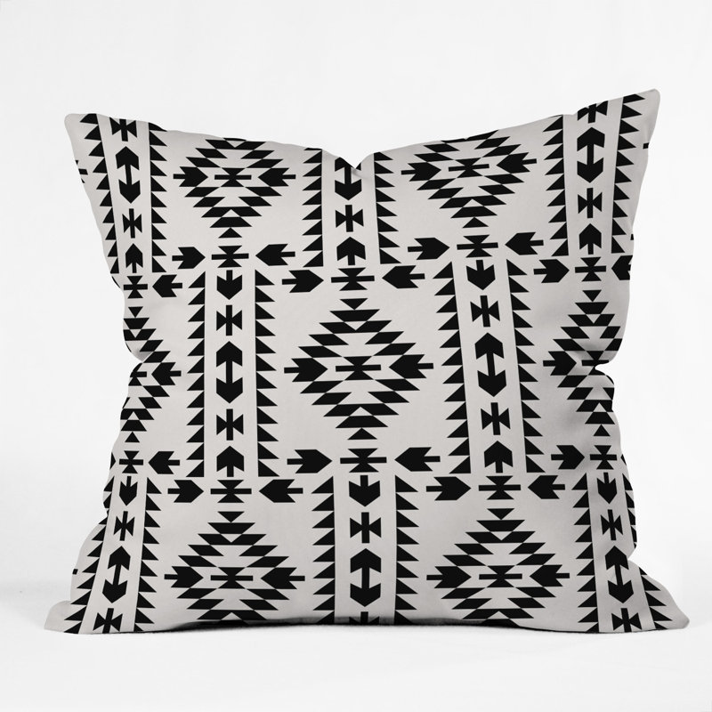 Holli Zollinger Geometric Throw Pillow, 16" x 16", White