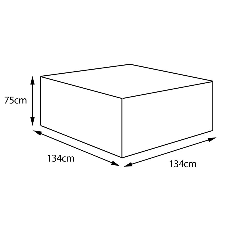 Black Premium 8 Seater Cube Set Cover