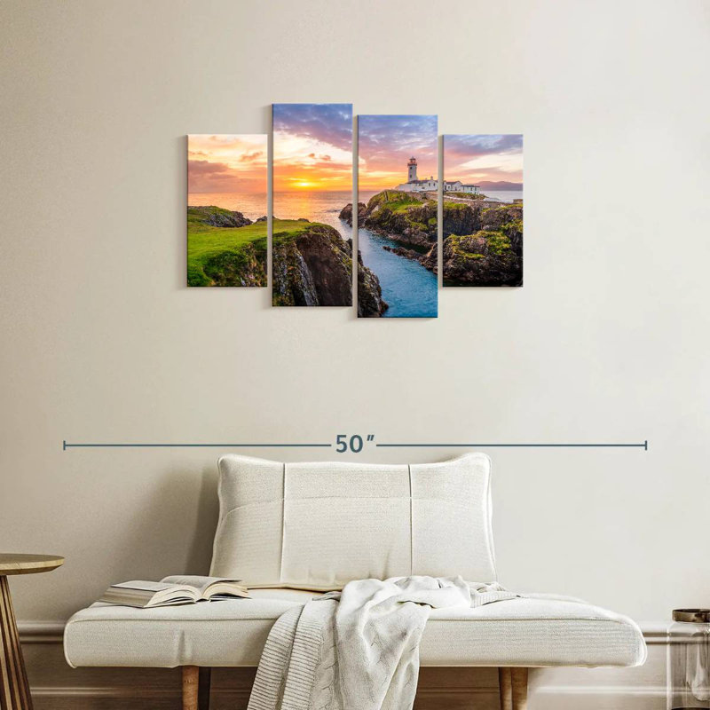 Aletra Fanad Head Lighthouse Sunset, 22" H x 36" W
