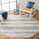 Fales Rag Rug Hand Woven Cotton Abstract Rug