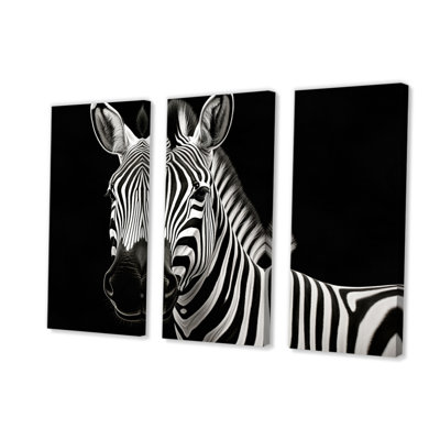 " Striking Zebra Patterns I " 3 - Pieces