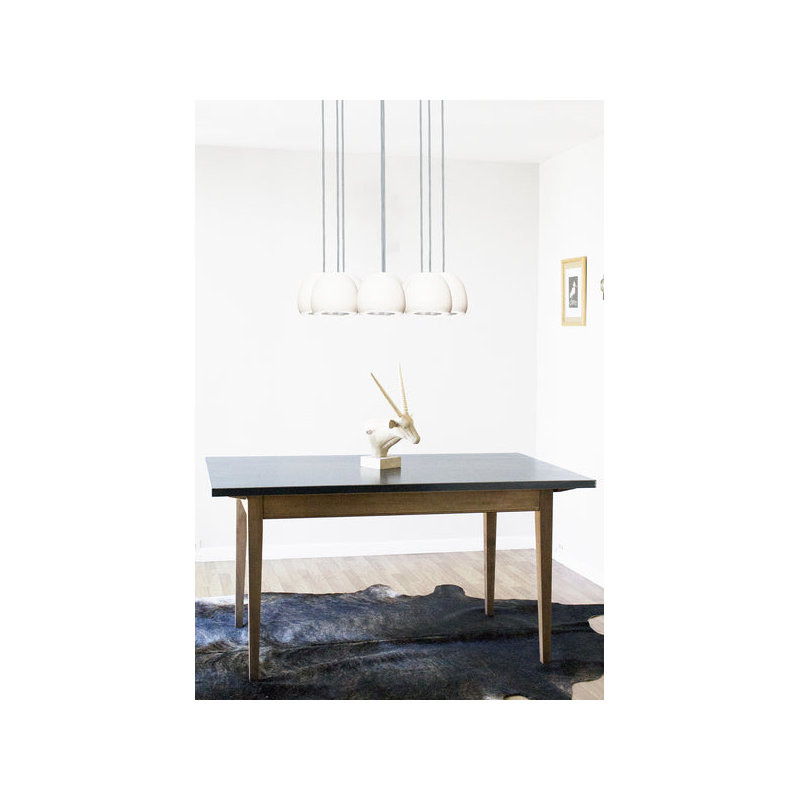 8 - Light Chandelier, 36" H x 24" W x 24" D, Black, White