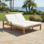 Méridienne double réglable pour l'extérieur avec coussins - Méridienne de patio en bois massif pour la piscine, le jardin ou le balcon-1767570349