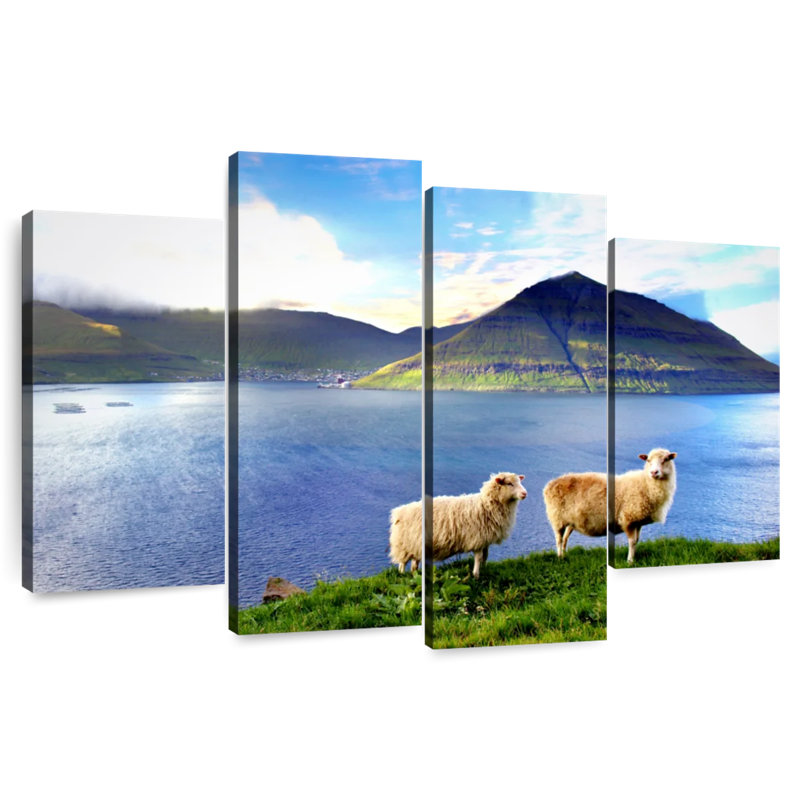 Brampt Faroe Islands Sheep, 22" H x 36" W