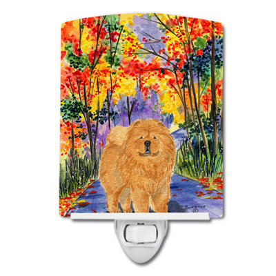 Chow Chow Ceramic Night Light
