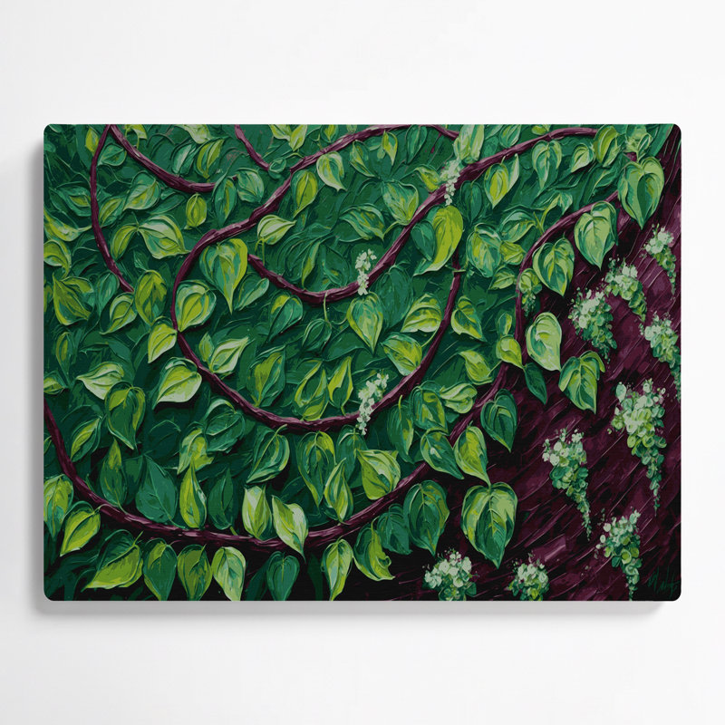 Légumes, art mural gris épinard Malabar, H 11 po x l 14 po