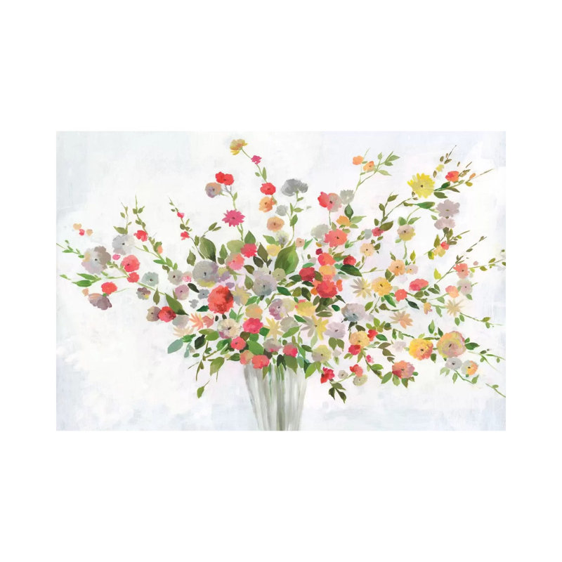 New Spring Bouquet by Allison Pearce - Painting on Canvas, 66.04 cm H x 45.72 cm W x 1.91 cm D, Wrapped Canvas