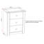 Tetteh 3 Drawer Bedside Table