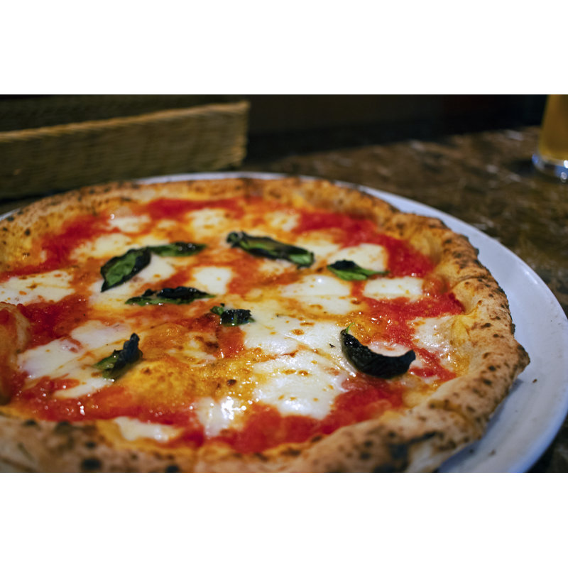 Margherita Pizza - Wrapped Canvas Print, 30cm H x 46cm W x 3.8 cm D