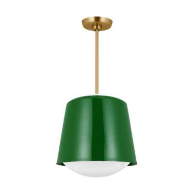 Draper Single Light Steel Dimmable Pendant