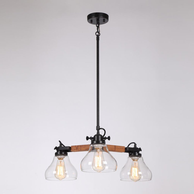Lustre géométrique à 3 lumières statement Demott