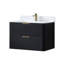 Ensemble de meuble-lavabo flottant mural moderne avec lavabo en acrylique 30 po entièrement assemblé