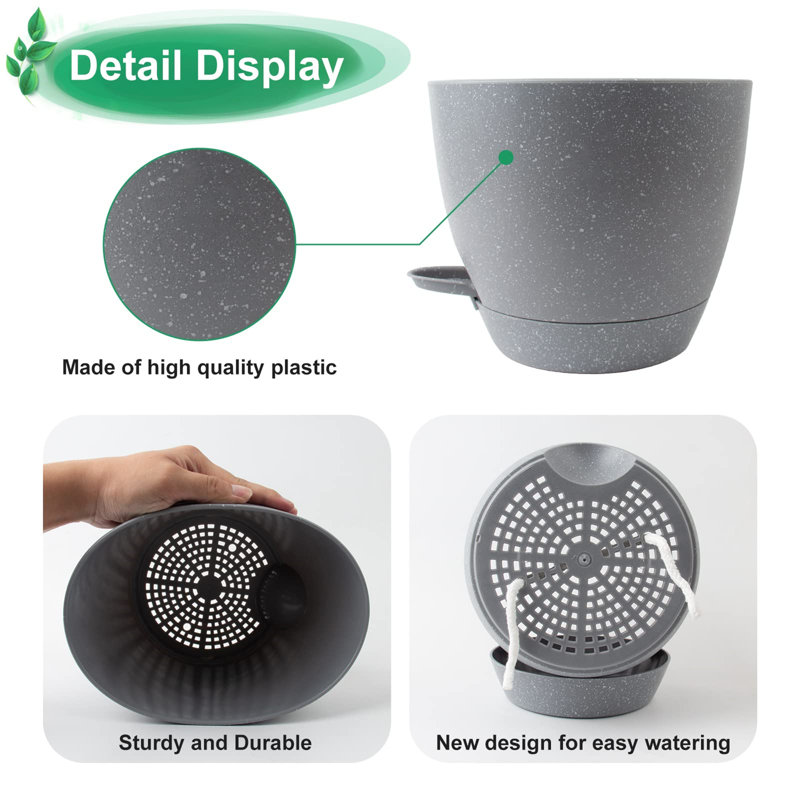 Borsari Pot Planter, Grey