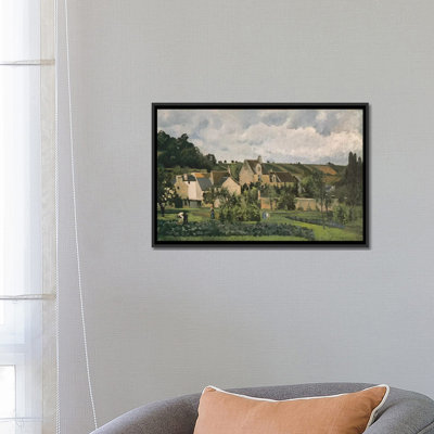 «The Hermitage at Pontoise, 1867» par Camille Pissarro, reproduction sur toile