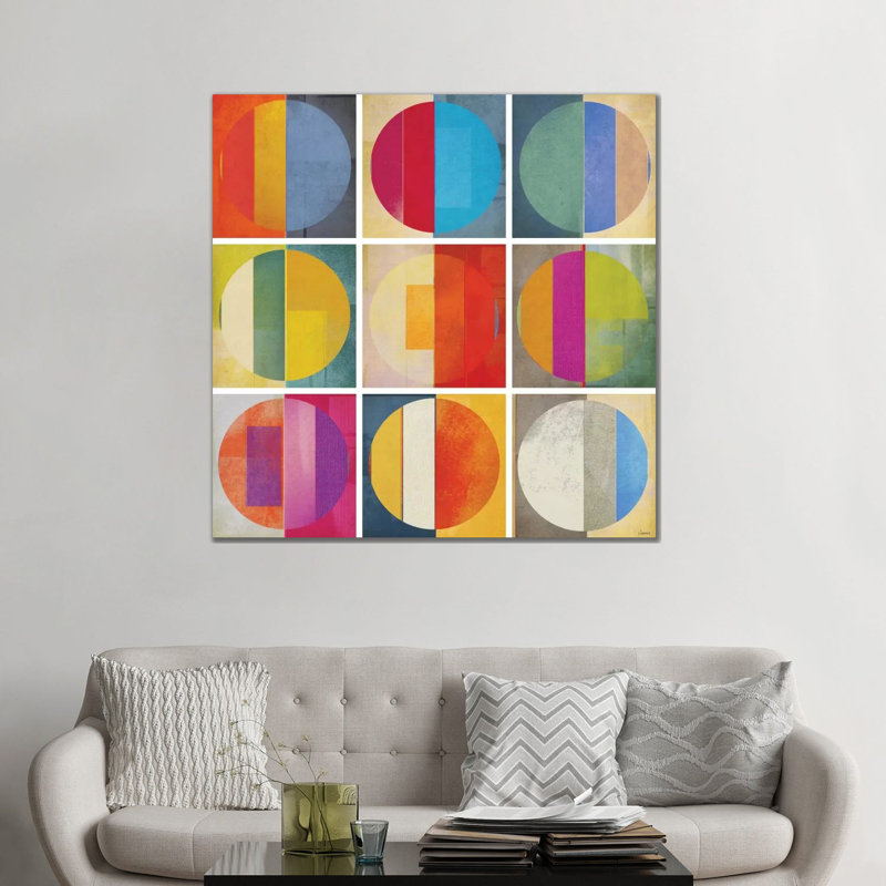 Motif tuiles I - giclée sur toile tendue avec châssis, H 48 po x l 48 po