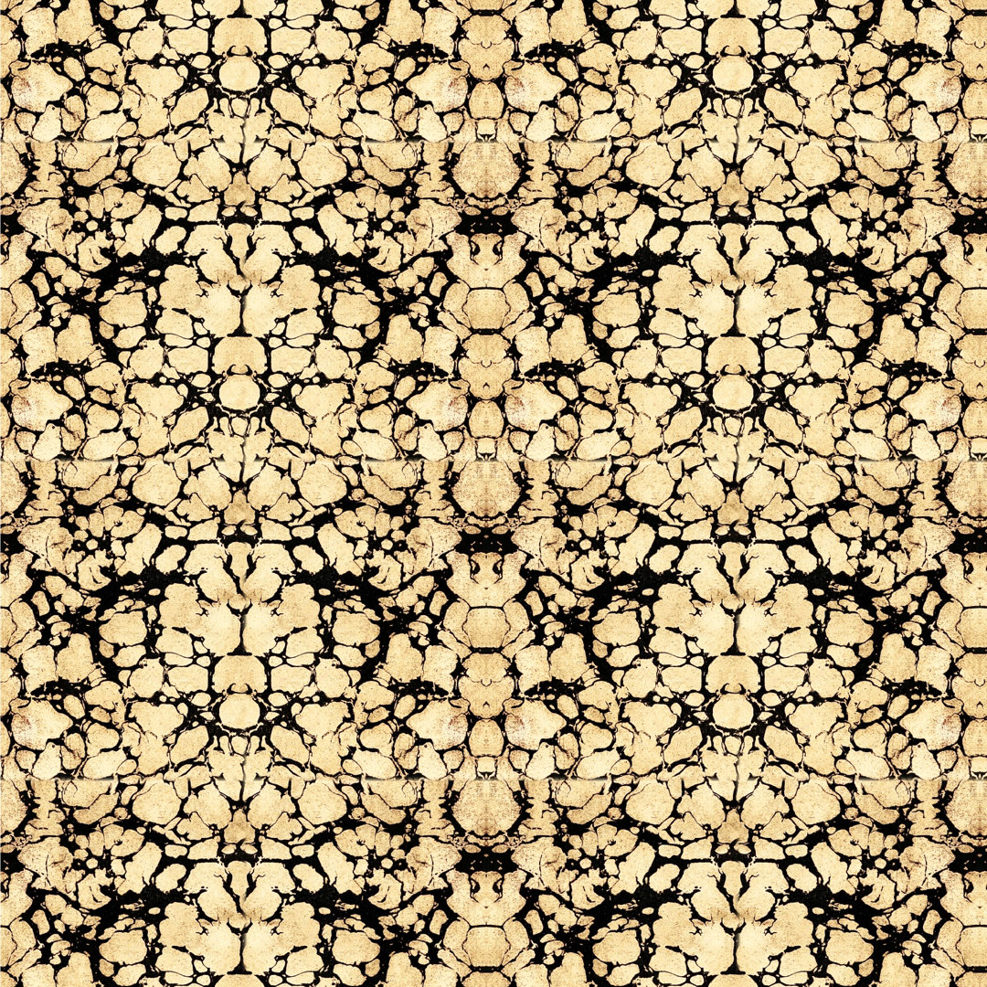 Abra Golden Tortoise 10' L x 24" W Wallpaper Roll Mitchell Black Application