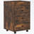Office Storage Cabinet on Wheels with 3 Drawer and Removable Tray-870098836