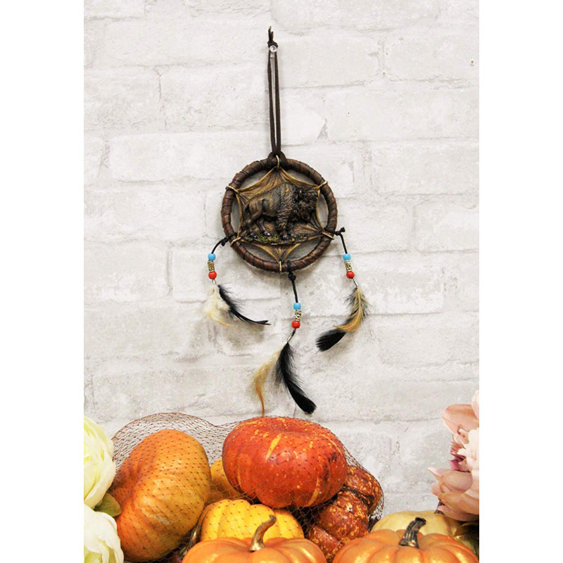Décoration murale dreamcatcher johnny buffalo bison pour animaux sauvages