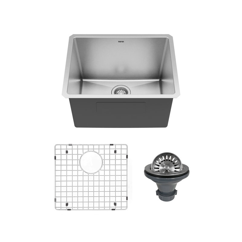 Elite 23'' L Single Bowl Stainless Steel Kitchen Sink