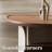 Pre-Assembly Leaf-Shaped Coffee Table with Walnut Veneer & Stone Inlay Design
