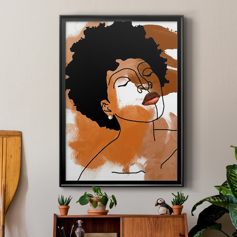 Phenoma Women IV, reproduction encadrée de qualité supérieure, prête à être accrochée, Cadre noir, L 18,5 po x H 24,5 po