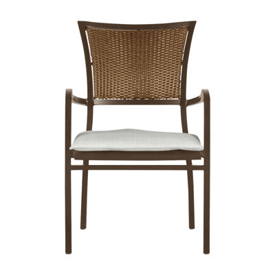 Aire Arm Chair - Oak AlumInum/Raffia ResIn Wicker