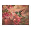Colibri et fleurs - décoration murale en bois d'oiseau - sur bois de pin naturel-233202477