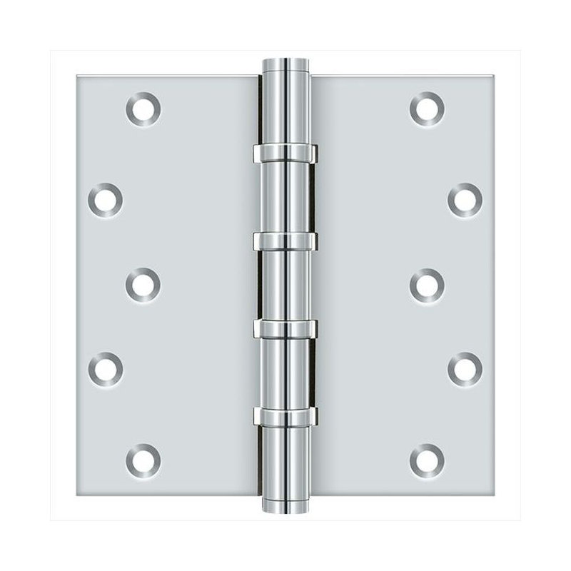Butt Bearing Hinge, Polished Chrome