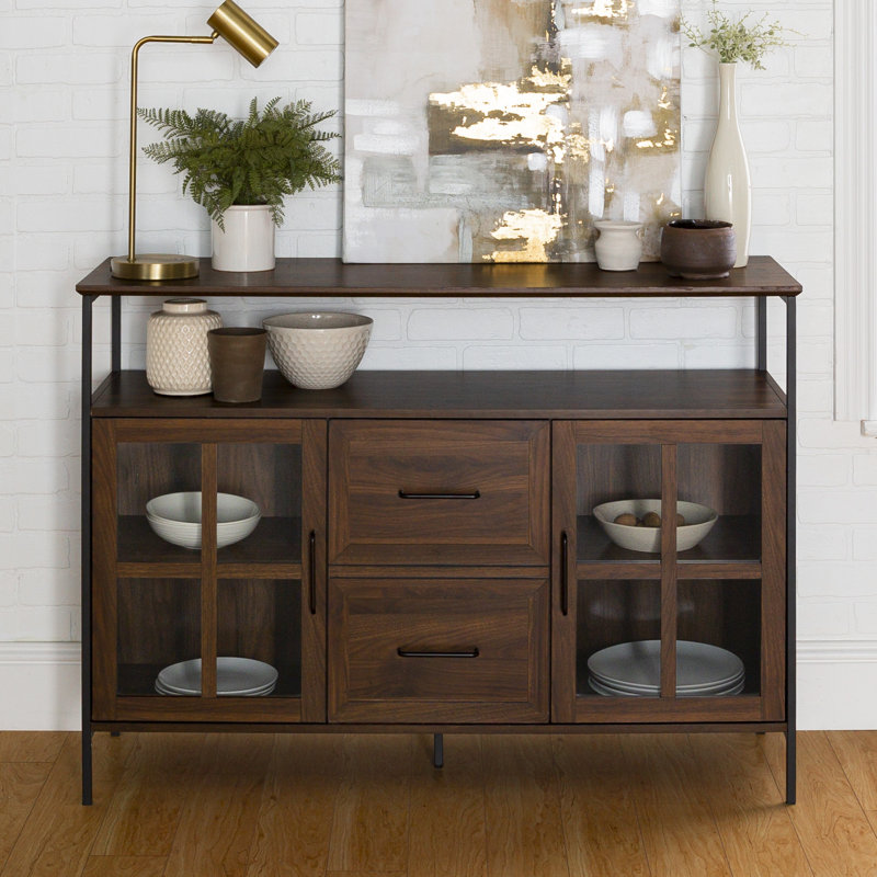 San Dimas 121cm Sideboard, Dark Walnut