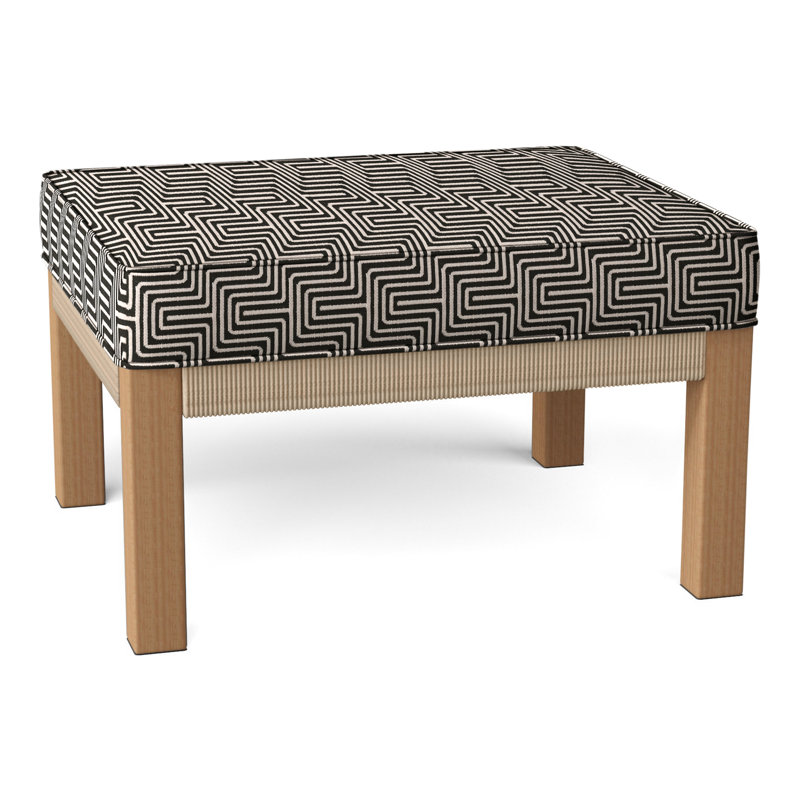 Hudson Outdoor Ottoman, Hudson Natural Cord, Perigold Key Figure Onyx