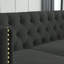 Velours 5 salon, canapé modulaire en L pour chambre à coucher, appartement, bureau, avec canapé modulaire confortable de 82,2 pouces, 3 coussins, pièce, apparence élégante, fabrication