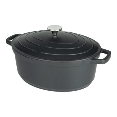 Grunwerg Commichef 5.8L Non-Stick Cast Aluminum Oval Dutch Oven