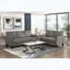 Causeuse Modern Modern - brun-gris avec assise moelleuse