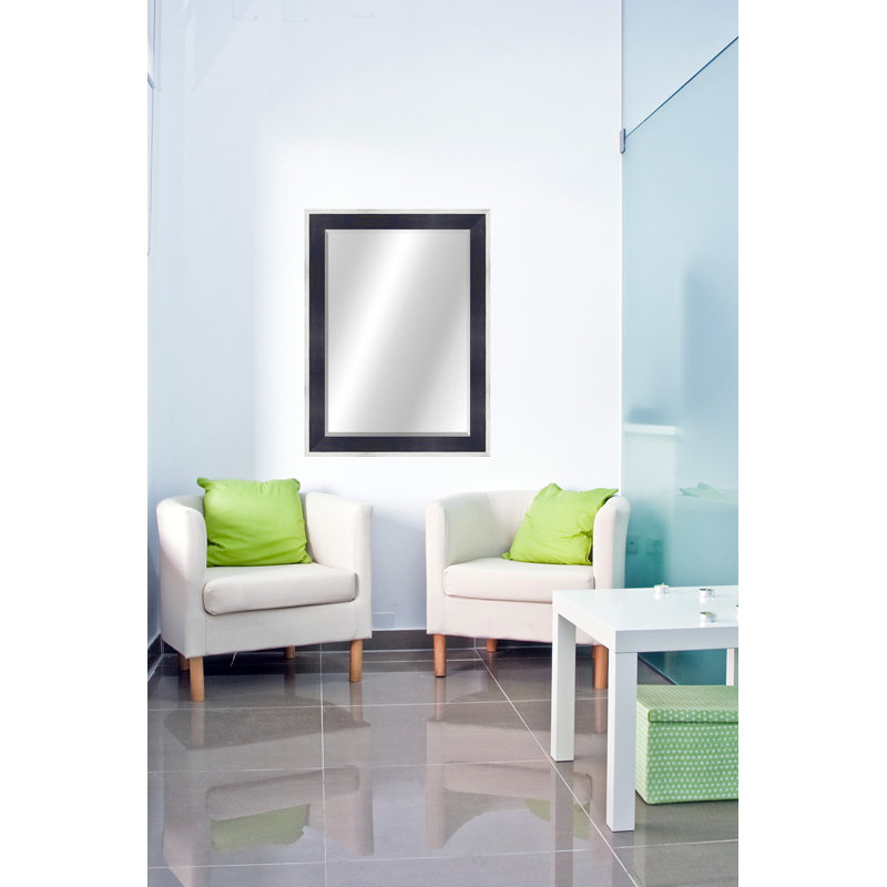 Bois naturel, 46,5 po x 36,5 po, Blanc / bleu