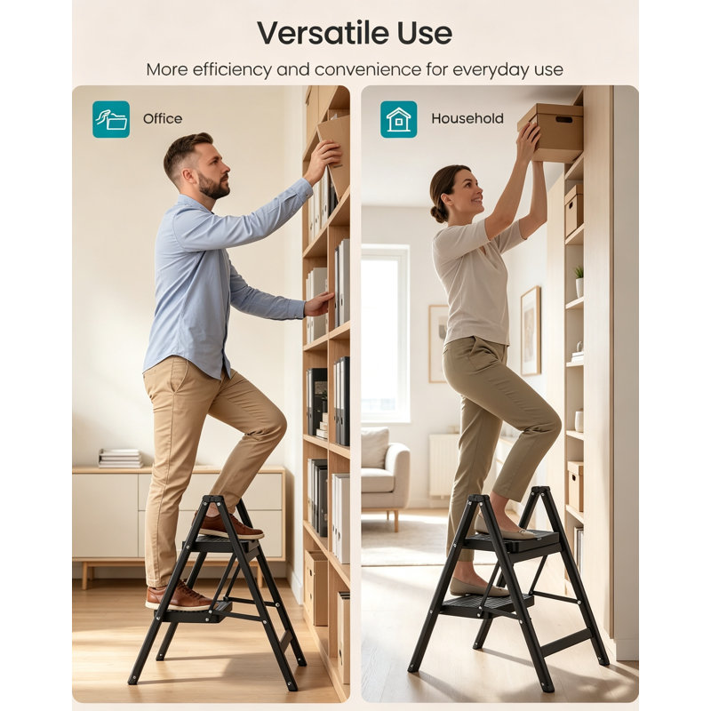Steel, PP Plastic, PA Plastic Step Stool