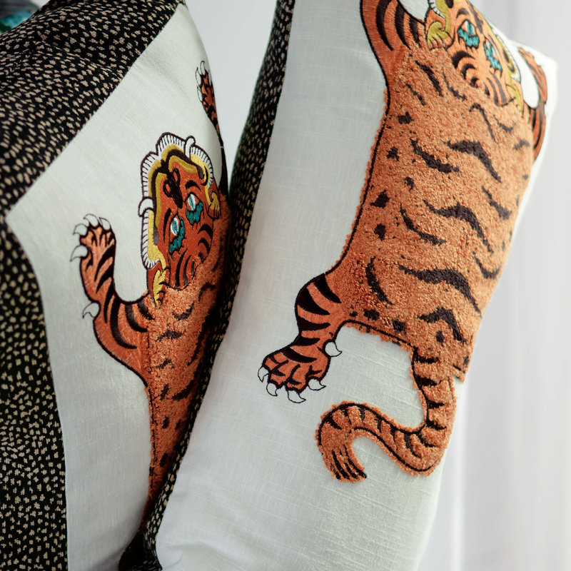 Christian Tiger Decorative Pillow