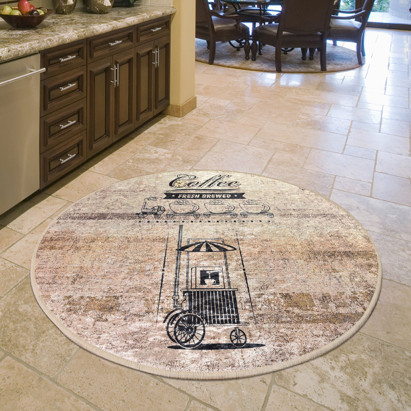 Round Beikirch Shag 100cm X 100cm Area Rug