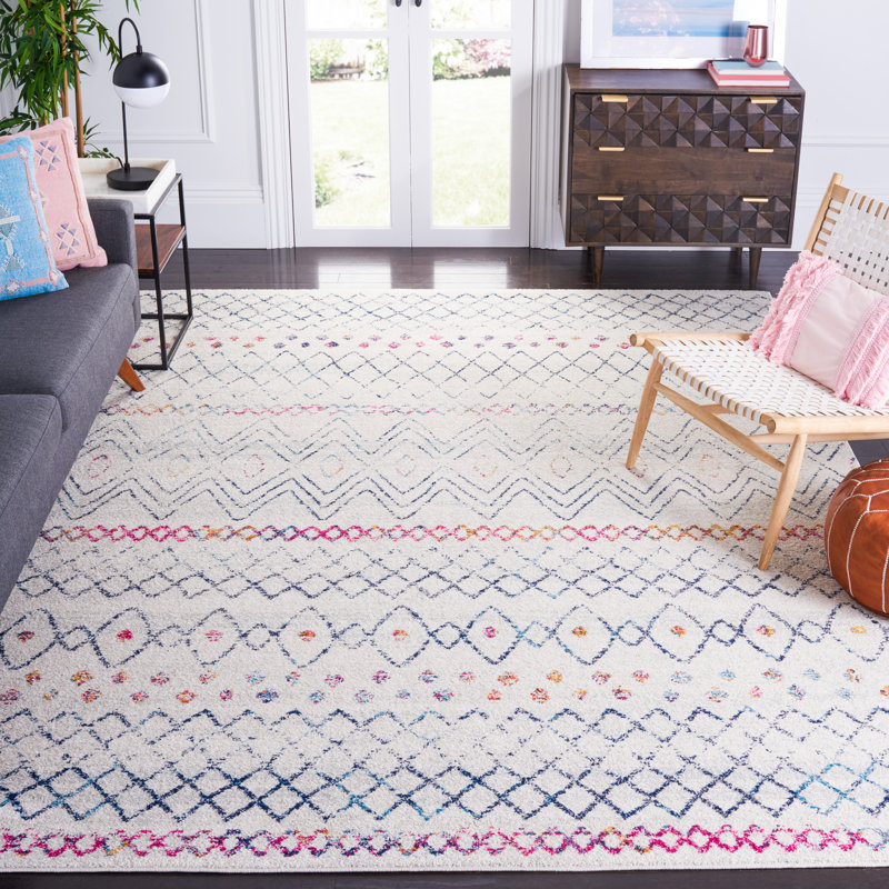 Desma Geometric Ivory Rug, Rectangle 235 x 305cm