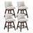 Counter Height Swivel Barstools, 26'' H Seat Height Upholstered Bar Stools-2081508769-2081508770