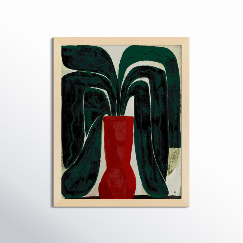 Plant #8 By Studiom - Framed Wall Art, 30" H x 24" W, Brown