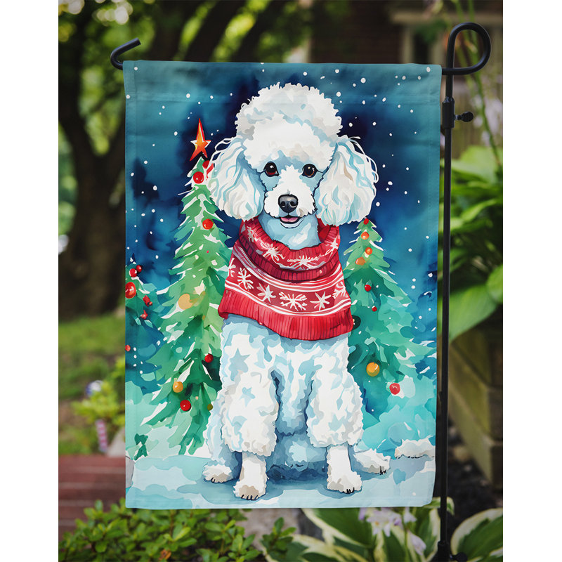 Polyester double face Noël, H 15,5 po x l 11,25 po