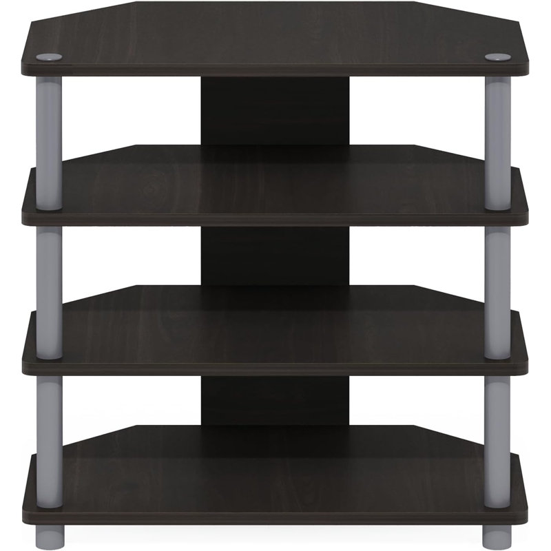  Meuble télé 4 niveaux espresso moderne, H 23,2 po x L 23,7 po x l 15,6 po, Espresso