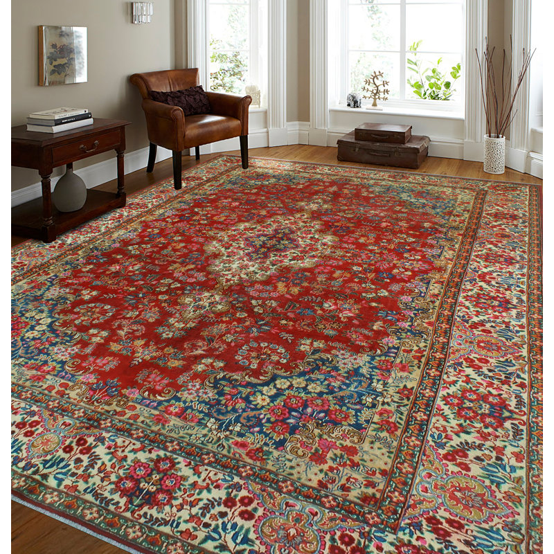 Jahlia One-of-a-Kind 8'11" X 12'7" 1980s Wool Area Rug