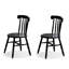 Chaise d'appoint noire Windsor (ensemble de 2)-130057092