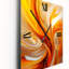 Horloge murale orange à motif abstrait fractal chaud VII-1567974425
