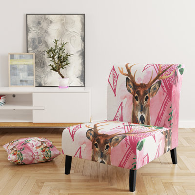 Brechta Vibrant Curve Design II - Velvet Upholstered Modern Slipper Chair