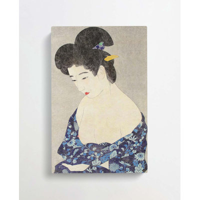 Woman In Blue by Ito Shinsui - Wrapped Canvas