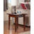 Solid Wood End Table Set Built-In Outlets